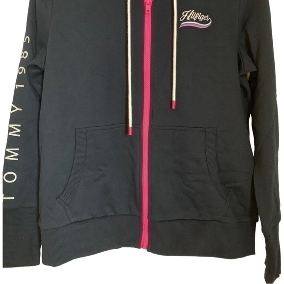NWT Tommy Hilfiger hoodie lightweight jacket dark blue SZ M medium New w… - Picture 6 of 6
